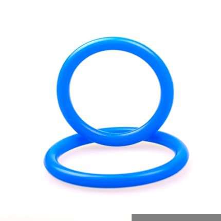 Cockring Dual Ring Silicone Blue 130080