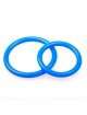 Cockring Dual Ring Silicone Blue 130080