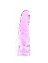 Dildo com Vibração Realístico Roxo Transparente 19 cm,210054