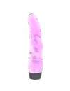 Dildo com Vibração Realístico Roxo Transparente 19 cm,210054