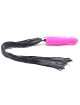 Dildo with Vibration Pink with Black Tail 16 cm 210067