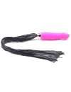 Dildo with Vibration Pink with Black Tail 16 cm 210067