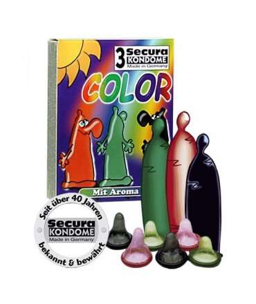 3 x Condoms COLOR 322001