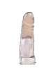 Dildo Realistic Vibrating Black Transparent 19 cm 210062