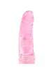 Dildo Realístico com Vibração Rosa Transparente 19 cm,210061