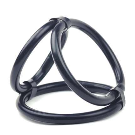 Cockring Triple Cock Cage Black 130084