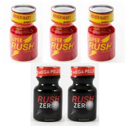 Pack 5 Unidades (3 Rush Vermelho + 2 Rush Zero),180055