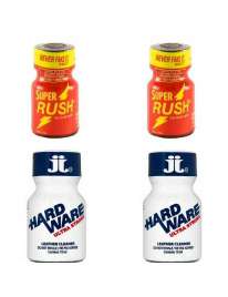 Pack 4 Unidades (2 Super Rush Vermelho + 2 Hard Ware Ultra Strong),180059