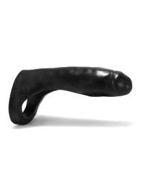 Cockring Clássico Penetração Dupla Oxballs Preto 18 cm,130085