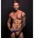 Jockstrap Andrew Christian Peek-A-Boo Locker Room Azul/Lima,600031