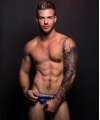 Jockstrap Andrew Christian Peek-A-Boo Locker Room Azul/Lima,600031