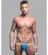 Jockstrap Andrew Christian Peek-A-Boo Locker Room Azul/Lima,600031