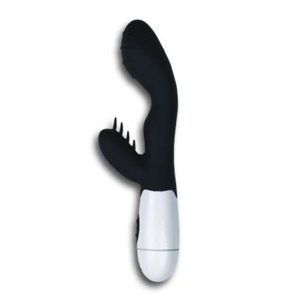 Vibrador Rabbit Double Love Silicone Preto,210046