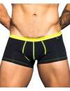 Pack 2 Boxers Andrew Christian Basix Tagless Boy Preto Cinzento Claro,600063