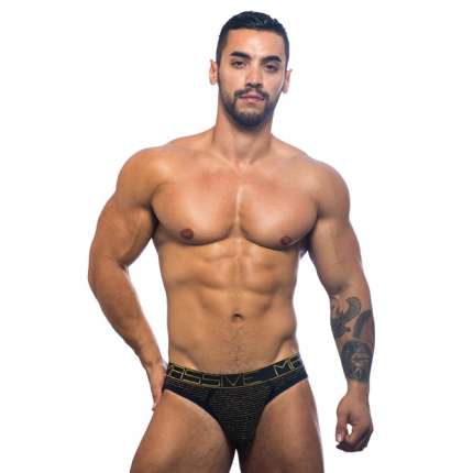 Jock Cueca Andrew Christian Massive Vivid Preto,600064