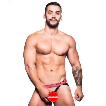 Jockstrap Andrew Christian C-Ring FUKR Preto,600068