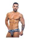 Cueca Andrew Christian Nautical Net Almost Naked Azul Marinho Branco,600079