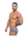 Cueca Andrew Christian Nautical Net Almost Naked Azul Marinho Branco,600079