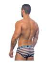 Cueca Andrew Christian Nautical Net Almost Naked Azul Marinho Branco,600079