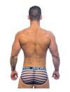 Cueca Andrew Christian Nautical Net Almost Naked Azul Marinho Branco,600079