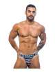 Jockstrap Andrew Christian Nautical Net Azul Marinho Branco 600080