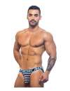 Jockstrap Andrew Christian Nautical Net Azul Marinho Branco,600080