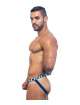 Jockstrap Andrew Christian Nautical Net Azul Marinho Branco 600080