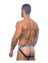 Jockstrap Andrew Christian Nautical Net Azul Marinho Branco,600080