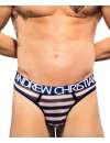 Tanga Andrew Christian Nautical Net Almost Naked Azul Marinho Branco,600088