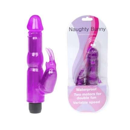 Vibrador Rabbit Naughty Bunny Roxo 21,5 cm,210072