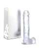 Dildo Realistic with Testicles Realrock Transparent 25 cm, Realrock