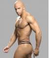 Tanga Andrew Christian Spider Preto,600032