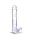 Dildo Realístico com Testículos Realrock Transparente 25 cm, Realrock