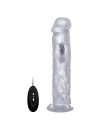 Vibrador Realístico Realrock Transparente 27 cm,218015