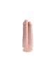 Dildo Realistic King Cock 17.8 cm Two Cocks One Hole White, King Cock