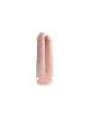 Dildo Realistic King Cock 17.8 cm Two Cocks One Hole White, King Cock