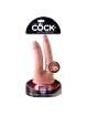 Dildo Duplo Realístico King Cock + Dual Density Double Penetrator, King Cock