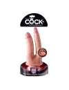 Dildo Duplo Realístico King Cock + Dual Density Double Penetrator, King Cock