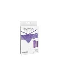 Cueca Aberta Vibratória Crotchless Panty Thrill-her Fantasy For Her,215009