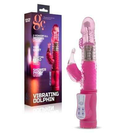 Vibrador Vibrating Dolphin Rosa 22 cm,210075