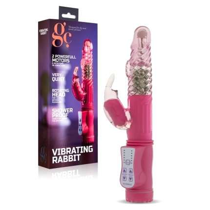 Dildo Vibrating Rabbit Pink 22 cm 210076