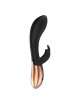 Vibrator with Heating Rechargeable Opulent Elegance Black 20 cm,210078