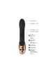 Vibrator with Heating Rechargeable Opulent Elegance Black 20 cm,210078