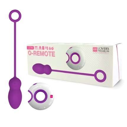 Ovo de Silicone Vibratório com Comando O-Remote Roxo,211052