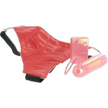 Vibrador com Comando e Tanga Rosa,211056