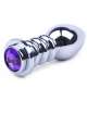 Anal Plug Metal Jewel Purple 11 cm 243029