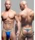 Jockstrap Tanga Andrew Christian Almost Naked w/ Show-It Azul,600026