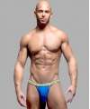 Jockstrap Tanga Andrew Christian Almost Naked w/ Show-It Azul,600026