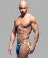 Jockstrap Tanga Andrew Christian Almost Naked w/ Show-It Azul,600026