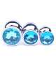 Anal Plug Metal Jewel Blue 10 cm 243026